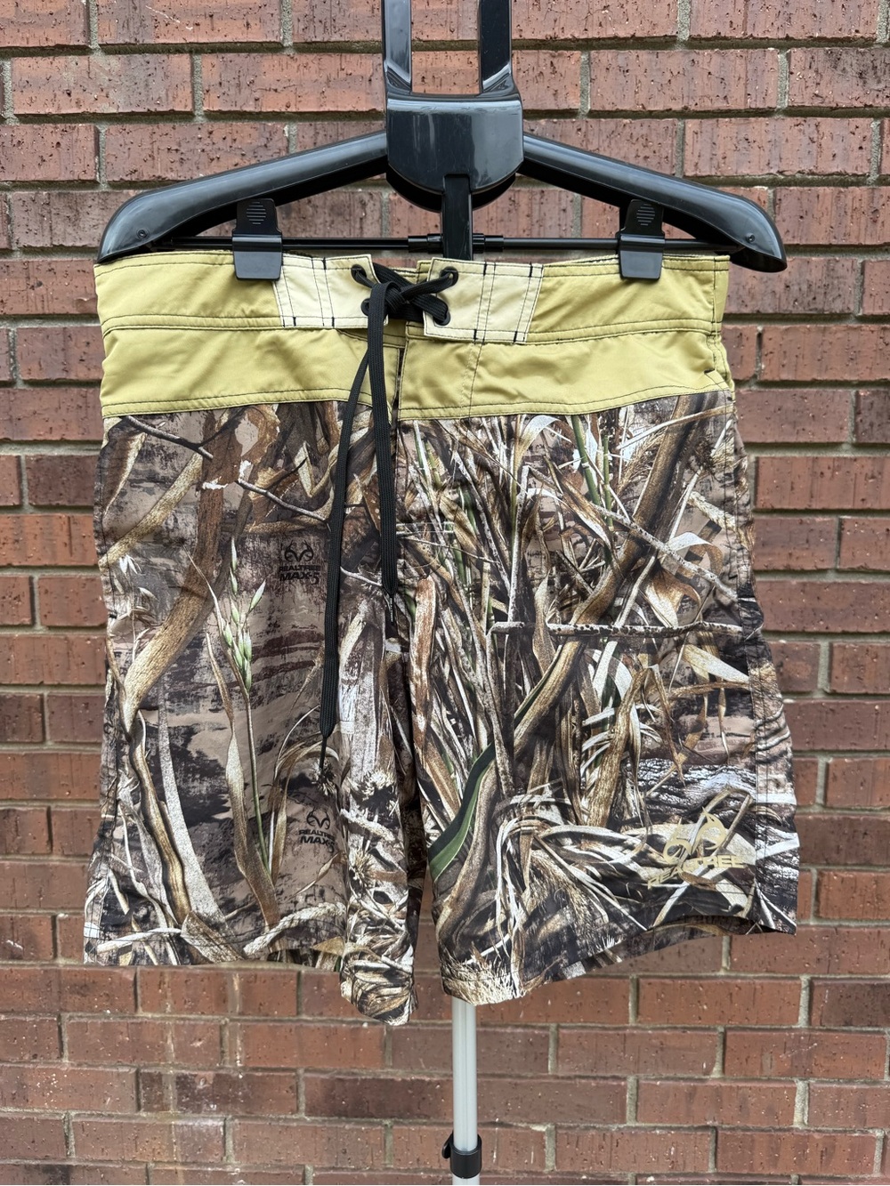 Team Realtree Mens Small Swim Trunks Max-5 Camo Board Shorts Lined Camouflage
